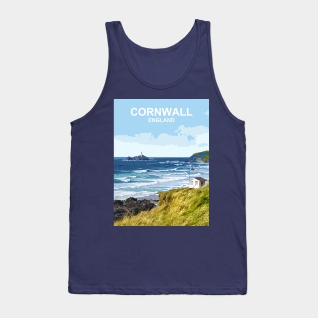 Cornwall, England UK. British seaside landscape art Tank Top by BarbaraGlebska